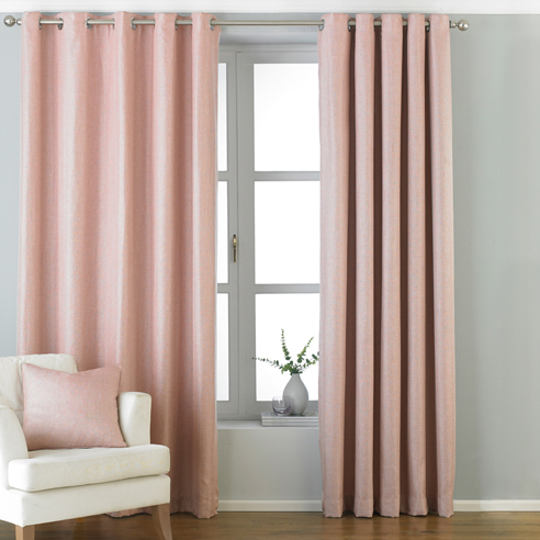 Atlantic Eyelet, Blush - Ready Made Curtains - Image 3
